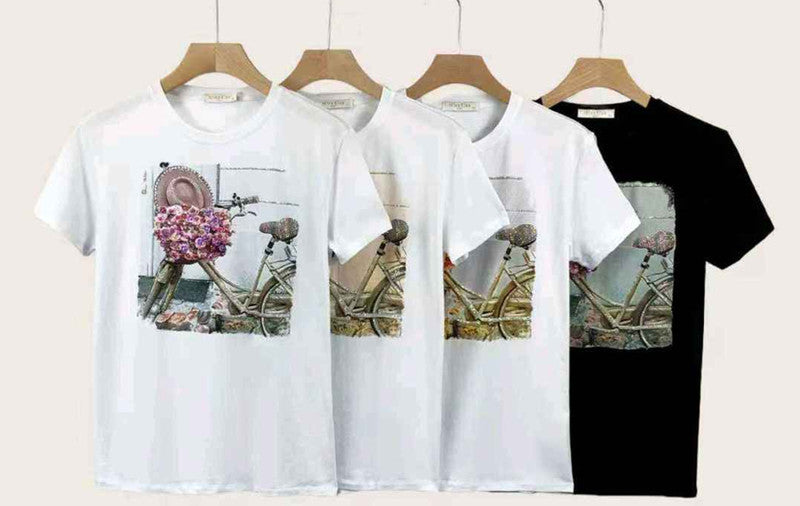 T-shirt donna Miss Kiss all'ingrosso modello MS-A339 - L&Y