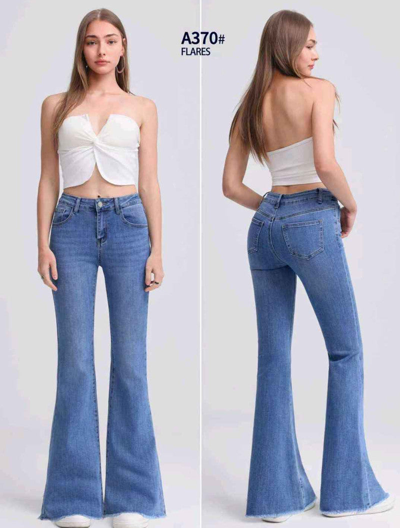 Jeans donna Kiss Pink all'ingrosso modello A370 - L&Y