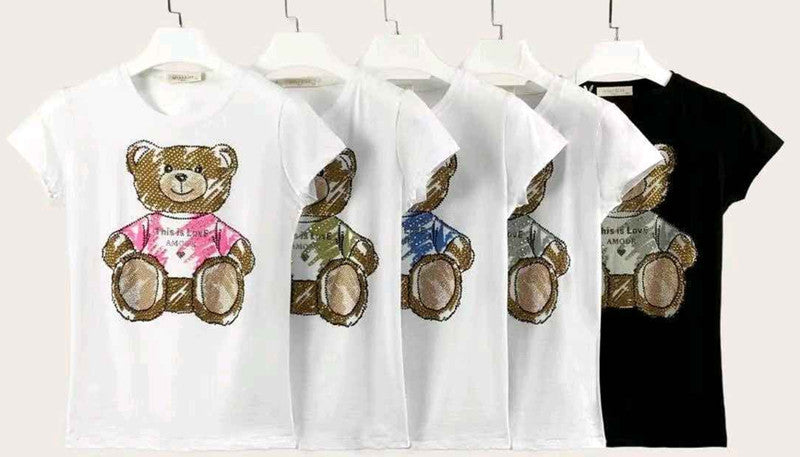 T-shirt donna Miss Kiss all'ingrosso modello MS-A255 - L&Y