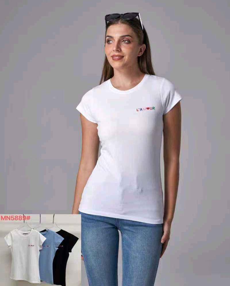 T-shirt donna Monte Cervino all'ingrosso modello MN5889 - L&Y