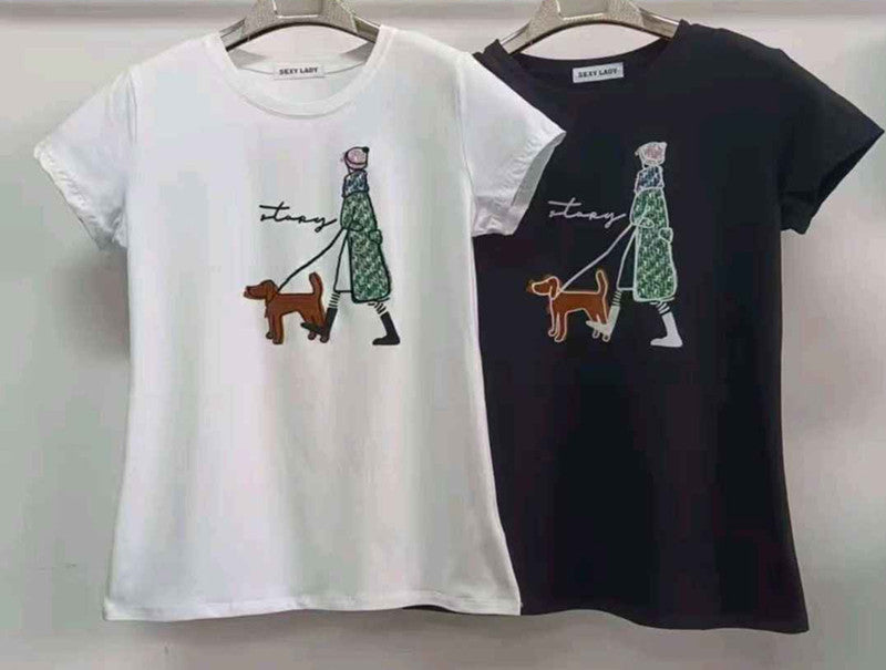 T-shirt donna SEXY LADY all'ingrosso modello A371 - L&Y