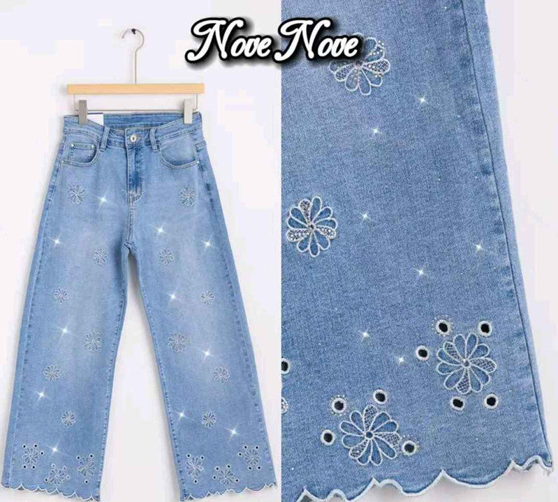Jeans taglia comoda donna Nove & Nove all'ingrosso modello F2630 - L&Y