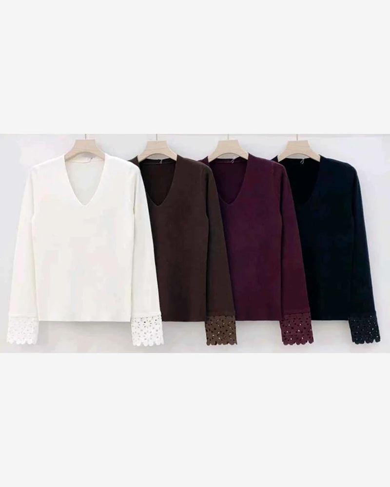 Maglia donna Vinceotto misto all'ingrosso modello HH-0273 - L&Y - foto 2