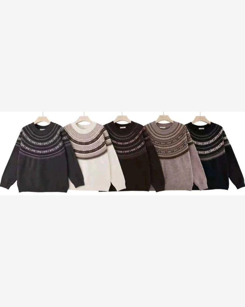 Maglia donna Blu Oltre all'ingrosso modello IC83320 - L&Y - foto 2