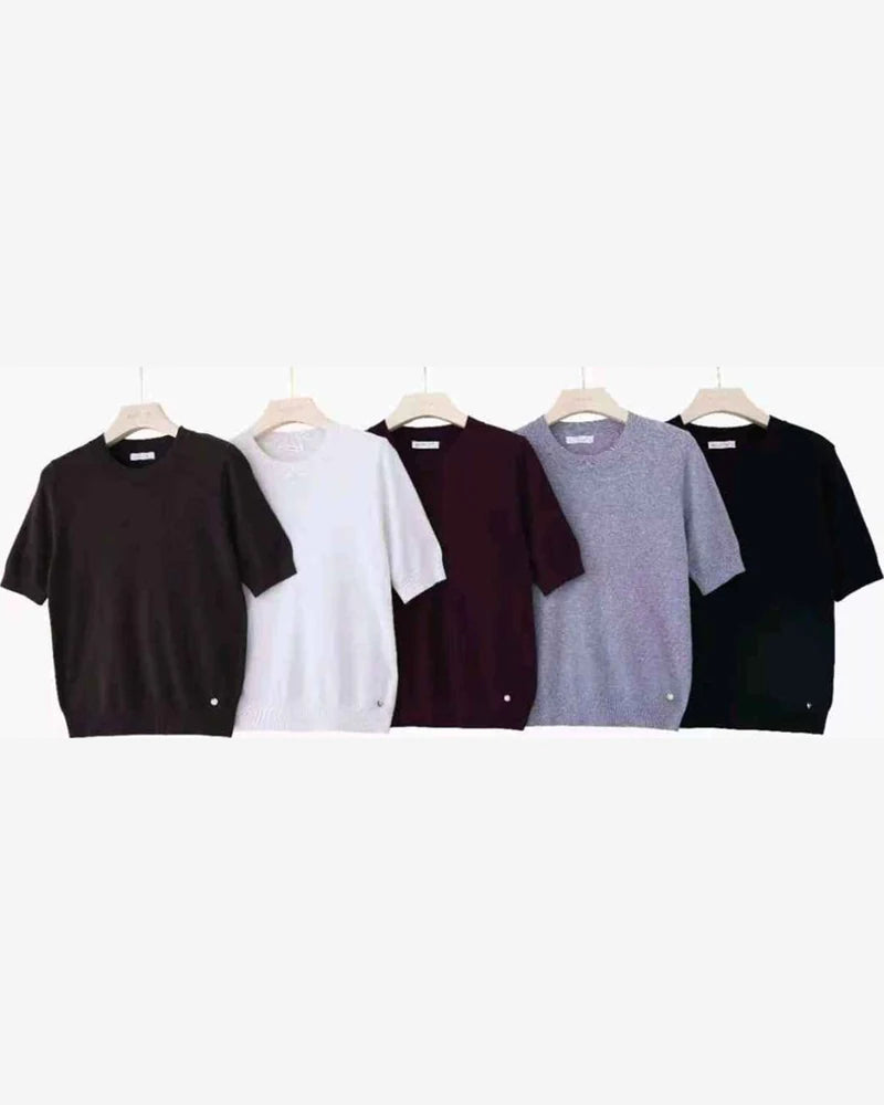 Maglia donna Blu Oltre misto all'ingrosso modello WB84190B - L&Y - foto 2