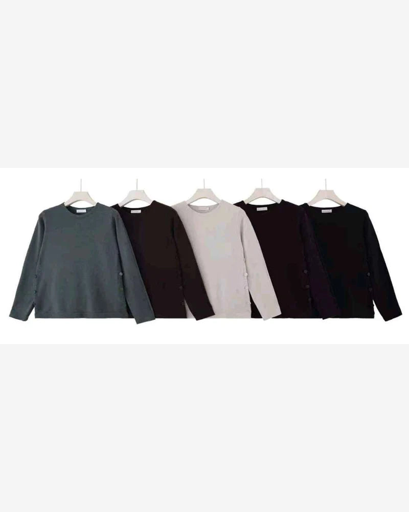 Maglia donna Blu Oltre misto all'ingrosso modello ZJS84245 - L&Y - foto 2