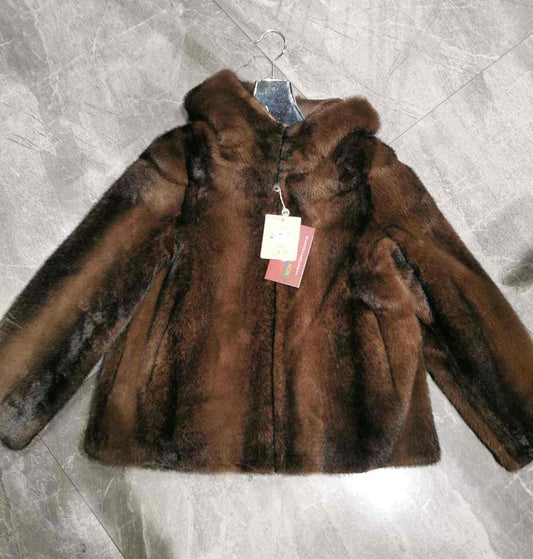 Ecopelliccia donna Ellen Rose all'ingrosso modello KM2591 - L&Y