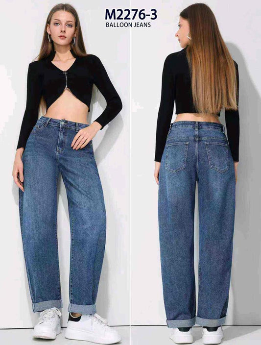 Jeans donna Kiss Pink all'ingrosso modello M2276-3 - L&Y