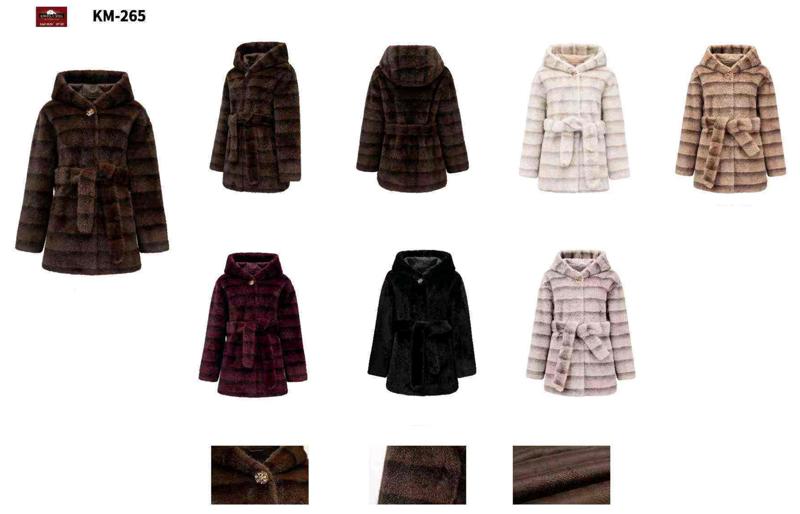 Ecopelliccia donna Ellen Rose all'ingrosso modello KM265 - L&Y