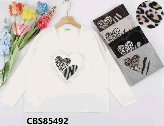 Maglia donna Blu Oltre all'ingrosso modello CBS85492 - L&Y