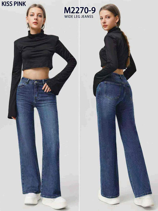 Jeans donna Kiss Pink all'ingrosso modello M2270-9 - L&Y