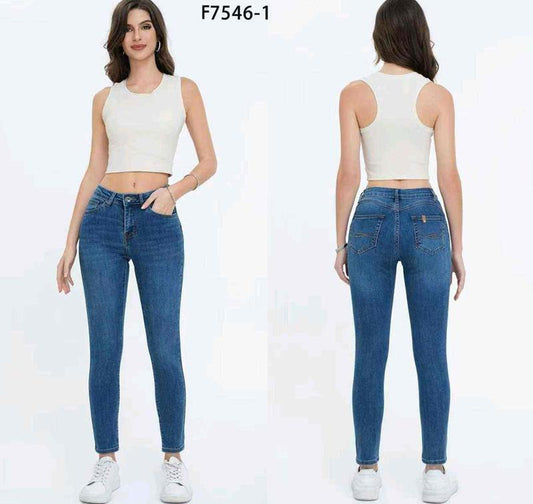 Jeans donna Farfallina all'ingrosso modello F7546-1 - L&Y