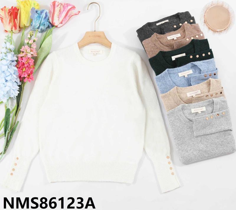 Maglia donna Blu Oltre all'ingrosso modello NMS86123A - L&Y