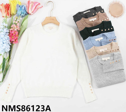 Maglia donna Blu Oltre all'ingrosso modello NMS86123A - L&Y