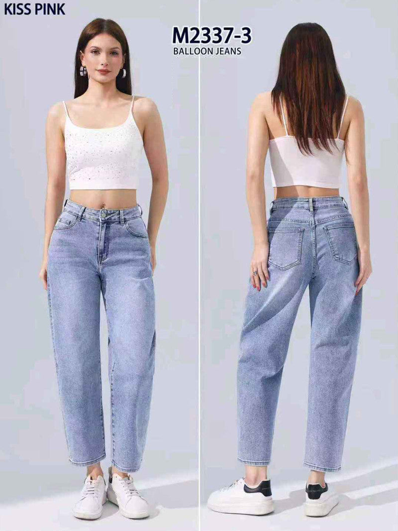 Jeans donna Kiss Pink all'ingrosso modello M2337 - L&Y