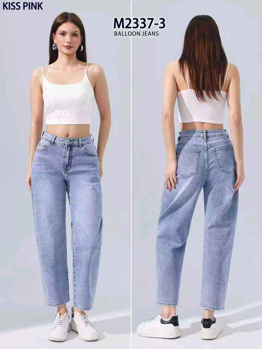 Jeans donna Kiss Pink all'ingrosso modello M2337 - L&Y