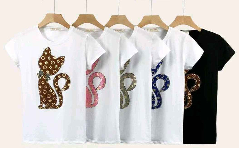 T-shirt donna Miss Kiss all'ingrosso modello MS-A353 - L&Y