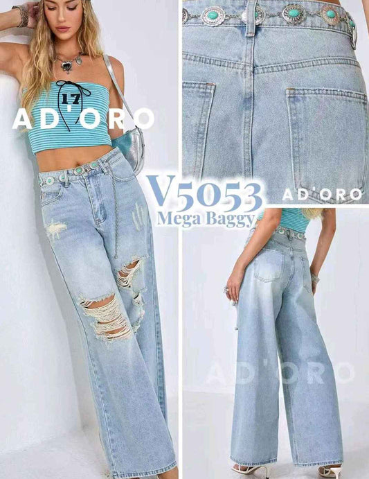 Jeans donna AD'ORO all'ingrosso modello V5053 - L&Y