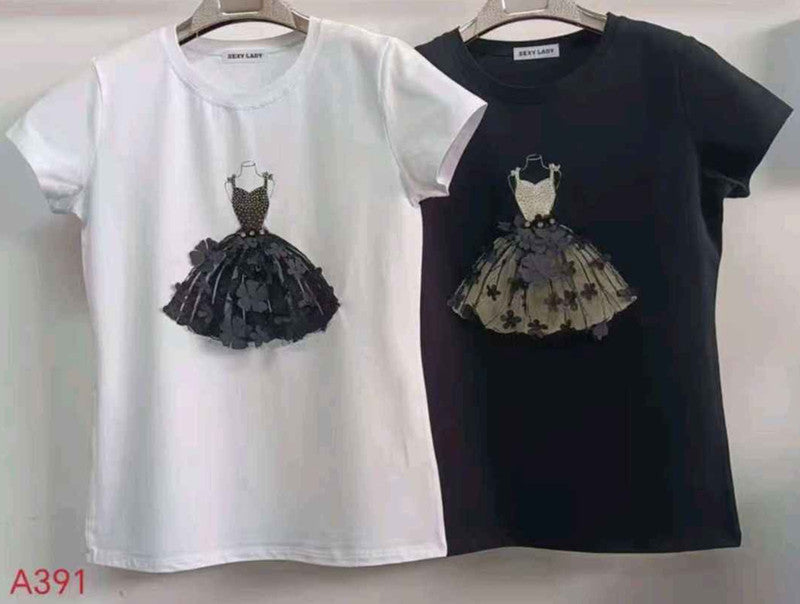 T-shirt donna SEXY LADY all'ingrosso modello A391 - L&Y