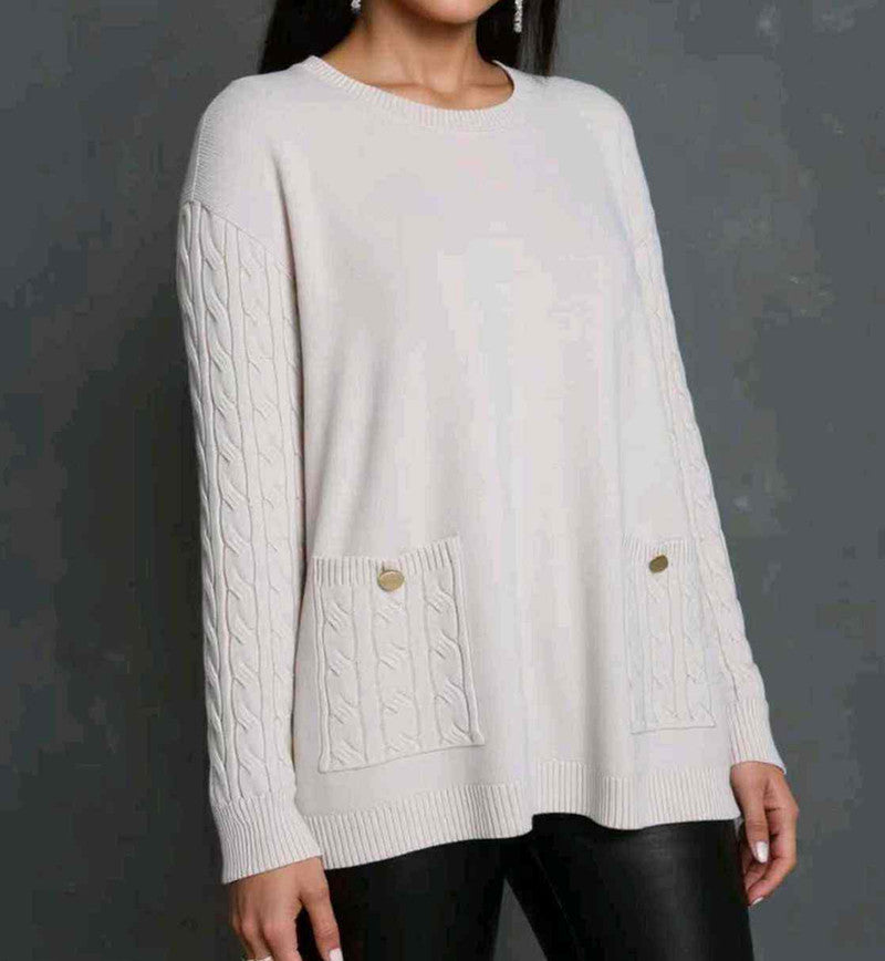 Maglia donna Blu Oltre all'ingrosso modello QJS86517 - L&Y