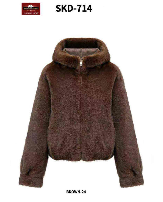 Ecopelliccia donna Ellen Rose all'ingrosso modello SKD714 - L&Y