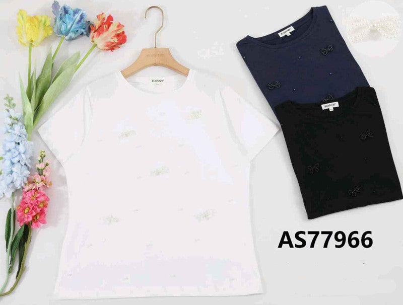 T-shirt donna Blu Oltre all'ingrosso modello AS77966 - L&Y