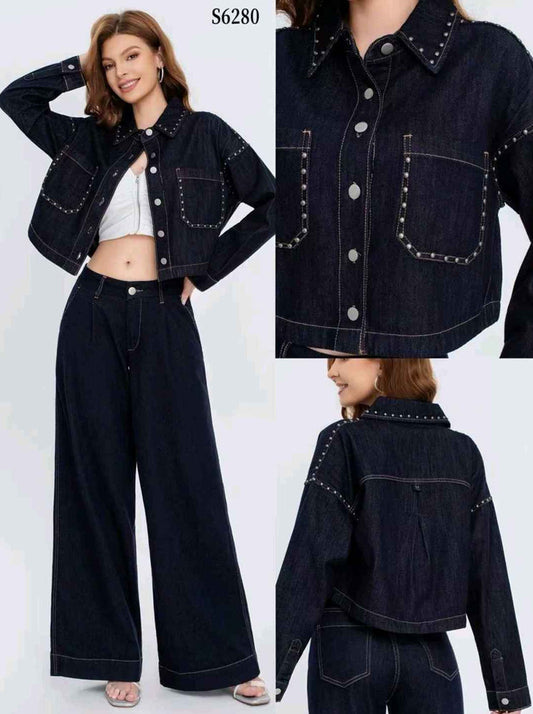 Camicia di jeans donna Water Jeans all'ingrosso modello S6280 - L&Y