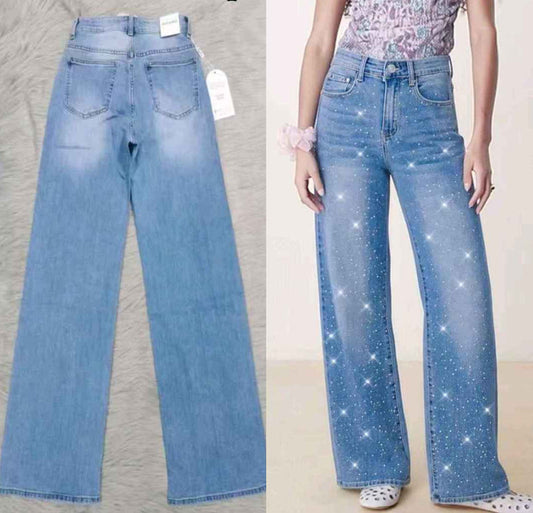 Jeans taglia comoda donna Nove & Nove all'ingrosso modello F2711 - L&Y