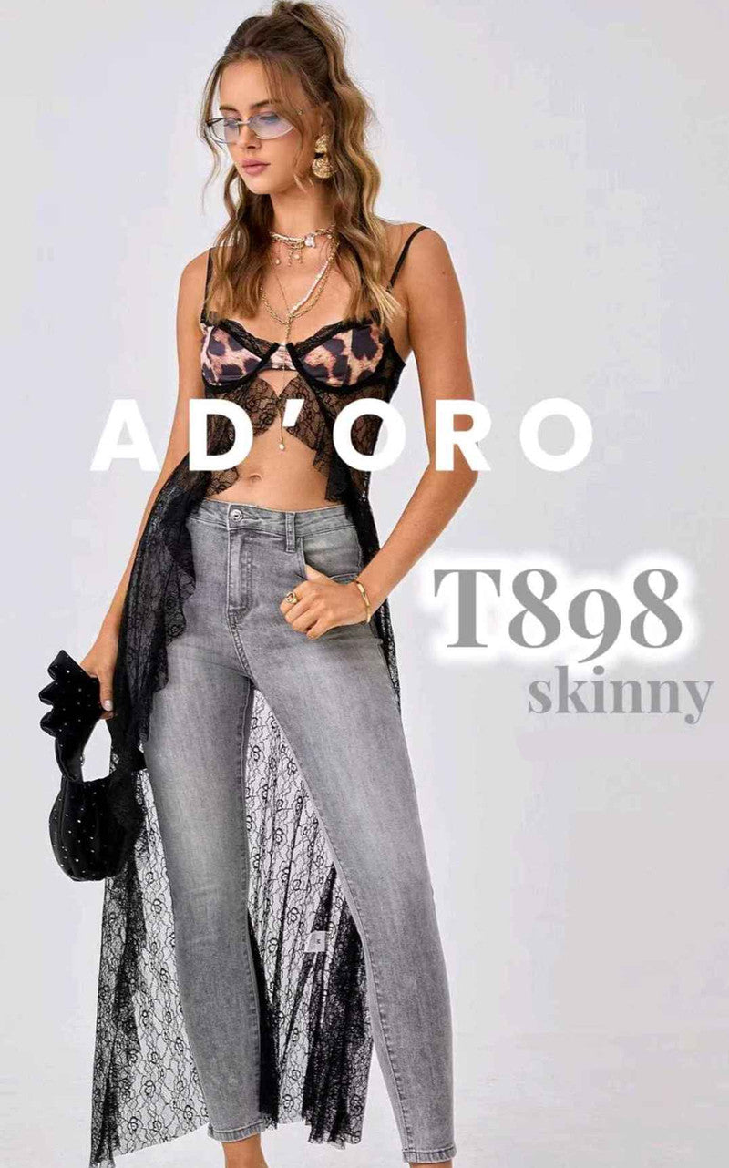 Jeans donna AD'ORO all'ingrosso modello T898 - L&Y