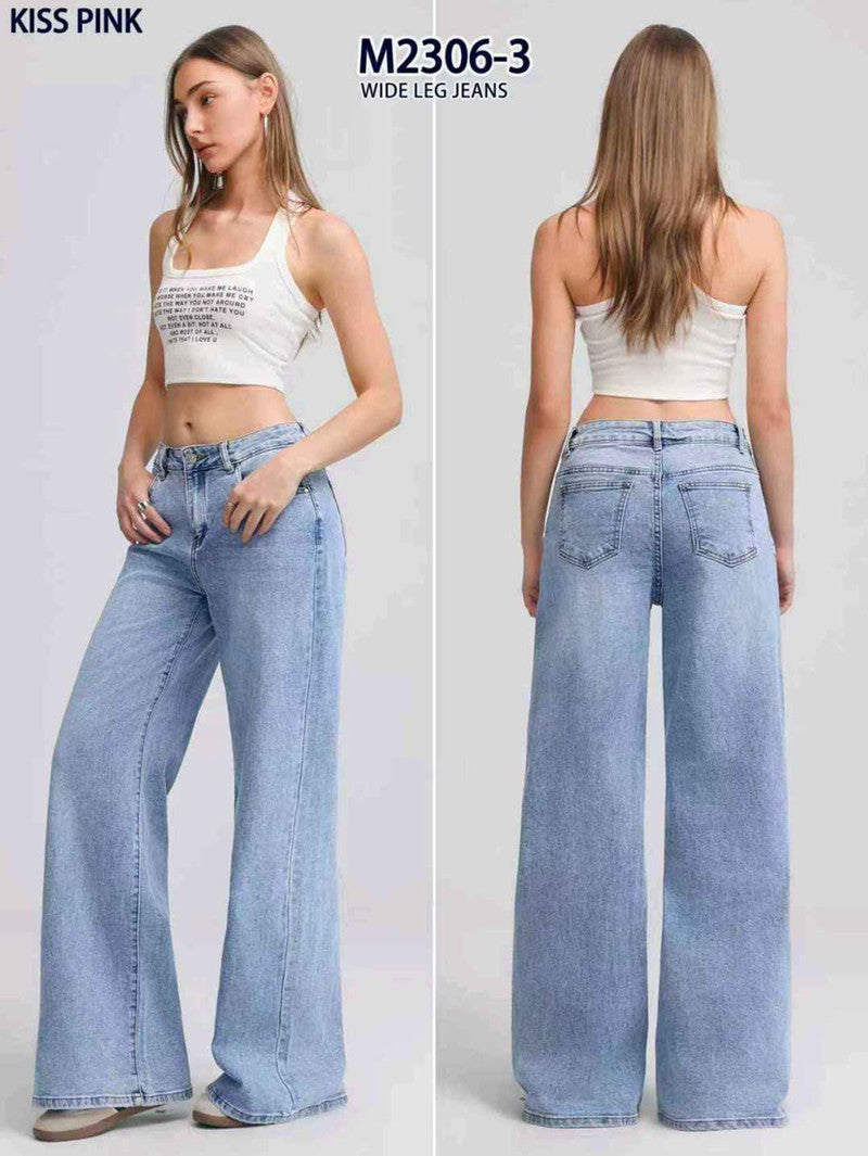 Jeans donna Kiss Pink all'ingrosso modello M2306 - L&Y
