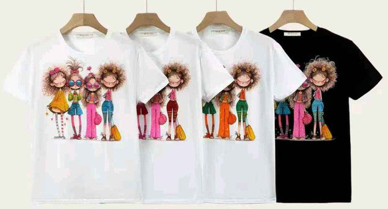 T-shirt donna Miss Kiss all'ingrosso modello MS-A6221 - L&Y