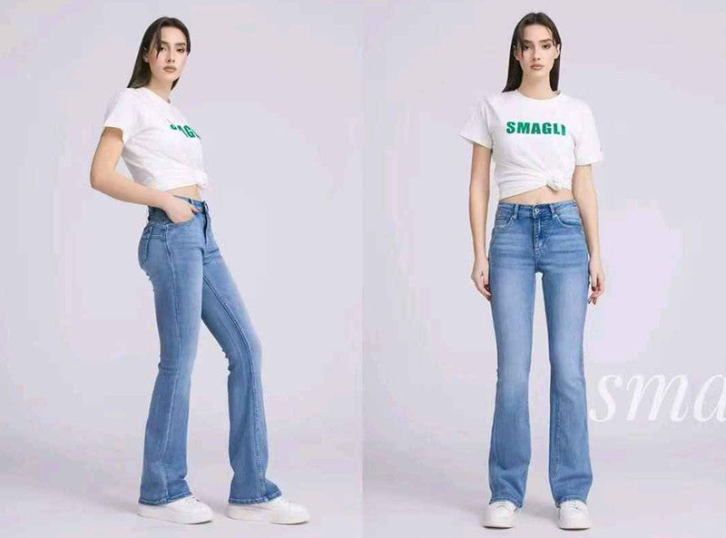 Jeans taglia comoda donna Smagli all'ingrosso modello CY-070 - L&Y