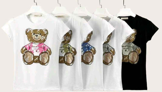 T-shirt donna Miss Kiss all'ingrosso modello MS-A255 - L&Y