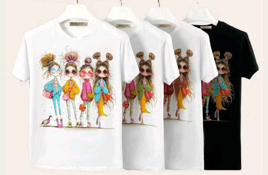 T-shirt donna Miss Kiss all'ingrosso modello MS-A220 - L&Y