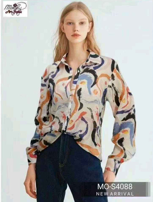 Camicia donna Morghy all'ingrosso modello MO-S4088 - L&Y