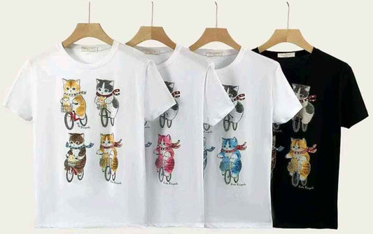 T-shirt donna Miss Kiss all'ingrosso modello MS-A251 - L&Y