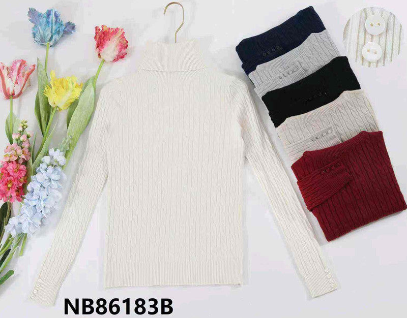 Maglia donna Blu Oltre all'ingrosso modello NB86183B - L&Y