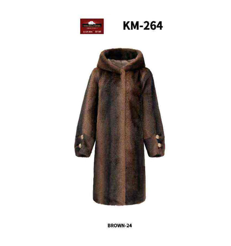 Ecopelliccia donna Ellen Rose all'ingrosso modello KM264 - L&Y