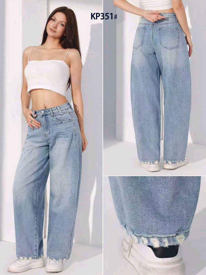 Jeans donna Kiss Pink all'ingrosso modello KP351 - L&Y
