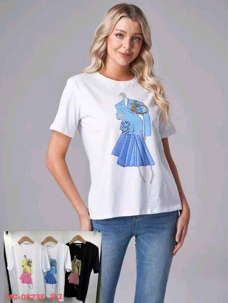 T-shirt donna Monte Cervino all'ingrosso modello MC08238 - L&Y