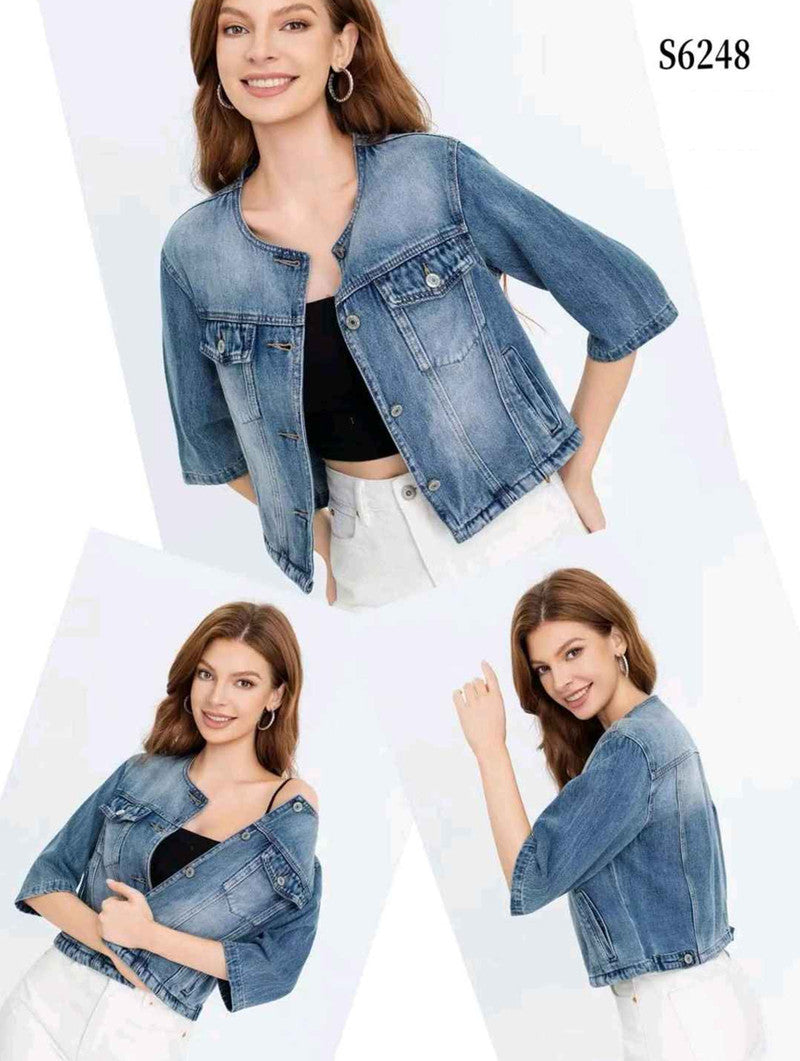 Giacca di jeans donna Water Jeans all'ingrosso modello S6248 - L&Y