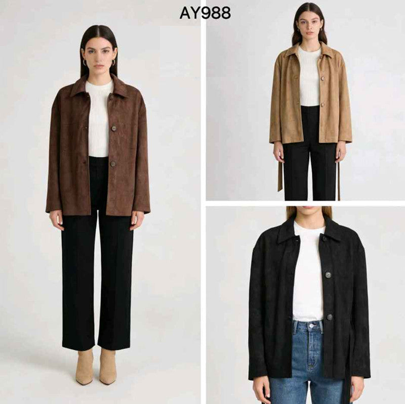 Giacca donna Blu Deise all'ingrosso modello AY988 - L&Y