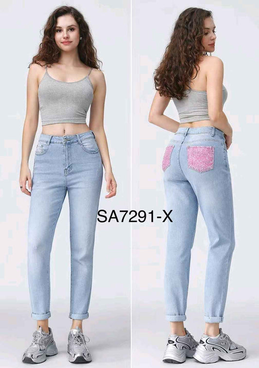 Jeans donna Eilous Jeans all'ingrosso modello 7291 - L&Y