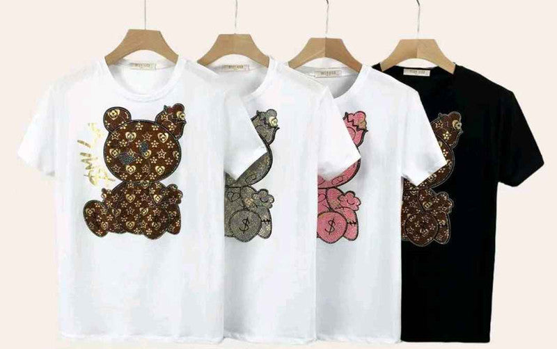 T-shirt donna Miss Kiss all'ingrosso modello MS-A380 - L&Y