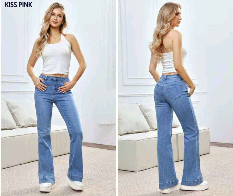 Jeans donna Kiss Pink all'ingrosso modello A393 - L&Y