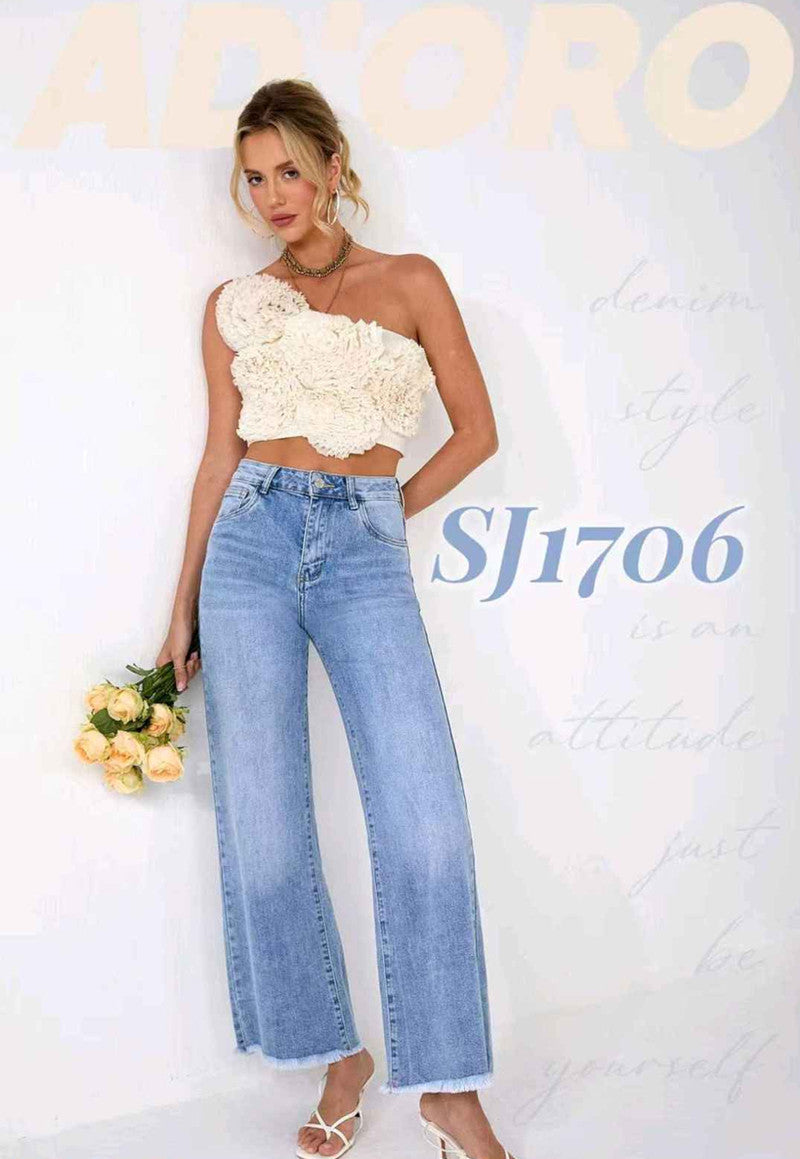 Jeans donna AD'ORO all'ingrosso modello SJ1706 - L&Y