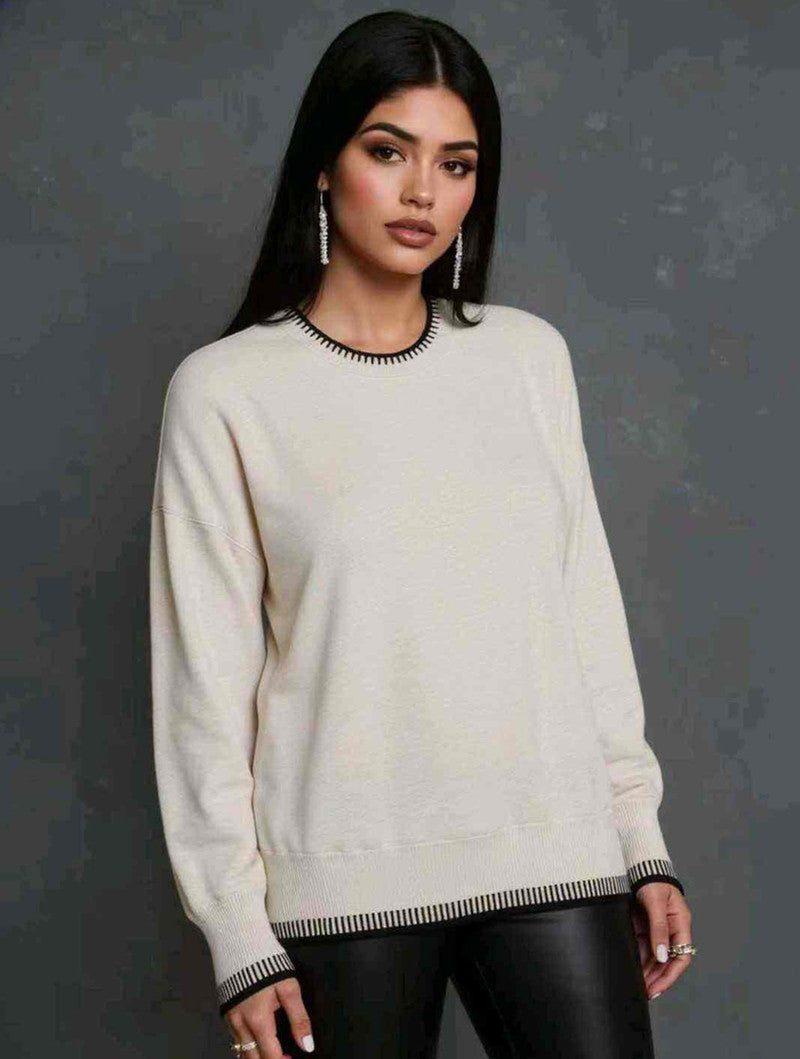 Maglia donna Blu Oltre all'ingrosso modello QJS85664 - L&Y