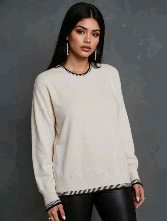 Maglia donna Blu Oltre all'ingrosso modello QJS85664 - L&Y