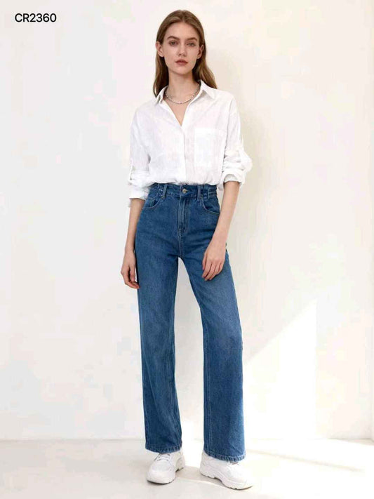 Camicia donna Blu Deise all'ingrosso modello CR-2360 - L&Y