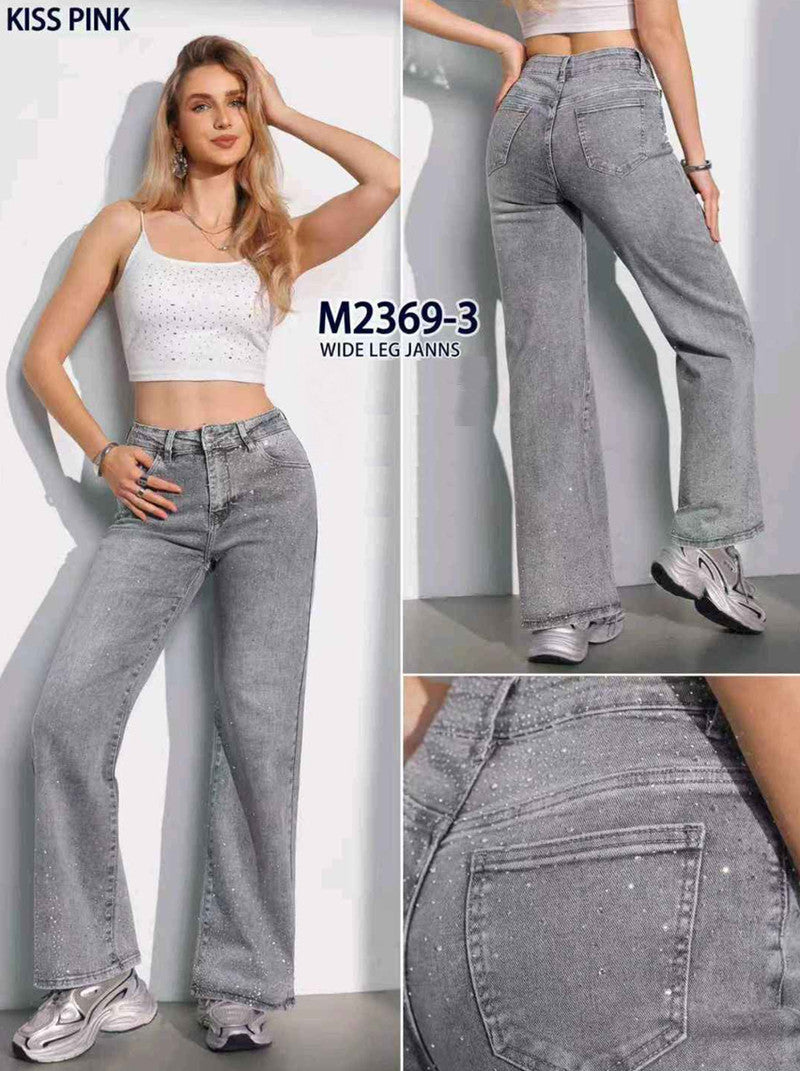 Jeans donna Kiss Pink all'ingrosso modello M2369 - L&Y